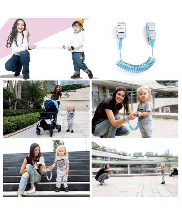 Child Safety Leash & Harness for Toddlers | Anti-Lost Wrist Belt | Skillers Linen - Blue - Buy Online on GoSupps.com