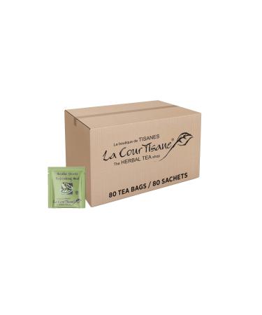 La Courtisane Herbal Tea Refreshing Mint Kosher Gluten-Free 80 Count 299g Refreshing Mint 299 g (Pack of 80)
