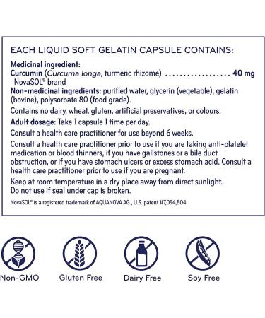 Sisu Full Spectrum Curcumin 60 Liquid Softgels - Water Soluble Antioxidant with NovaSOL - Bioavailable Antioxidant Support - Non-GMO - Corn Gluten & Dairy Free - 60 Servings - Buy Online on GoSupps.com