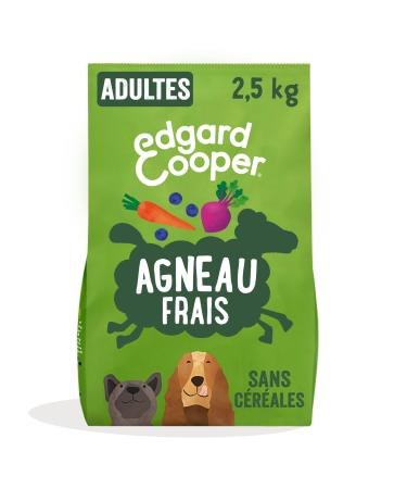 Edgard & Cooper Dog Food (Fresh Lamb 2.5kg) Grain Free Fresh Meat & Quality Protein Real Ingredients for Dogs Hypoallergenic No Added Sugars
