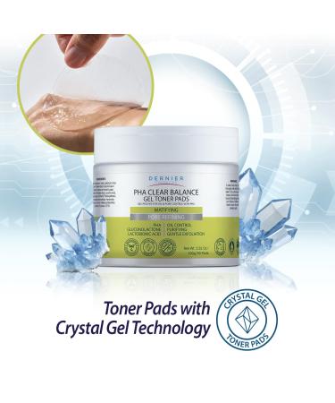 Dernier Beauty Exfoliating Face Pads PHA & Gluconolactone Face Scrub with Astringent Action Oil Control Pore Minimizer Gentle Daily Exfoliation for Smooth Radiance | 100g - 80 Pads - Buy Online on GoSupps.com