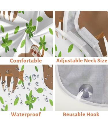 Cute Sloth Beard Bib Apron Non-Stick Waterproof Grooming Cloth for Men | Hair Catcher with Suction Cups | Perfect Gift for Shaving & Trimming - Buy Online on GoSupps.com