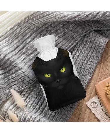 Buy Black Cat Hot Water Bottle with Plush Cover - Hand Warmer for Adults & Children | 26.5x15.3cm | International Shipping - Buy Online on GoSupps.com