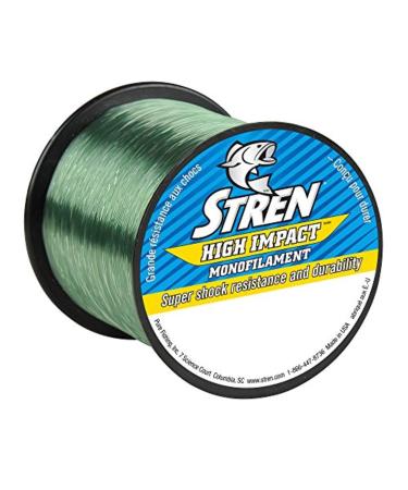 Stren High Impact Monofilament Fishing Line 1275 Yards Lo-Vis Green 10 Pounds