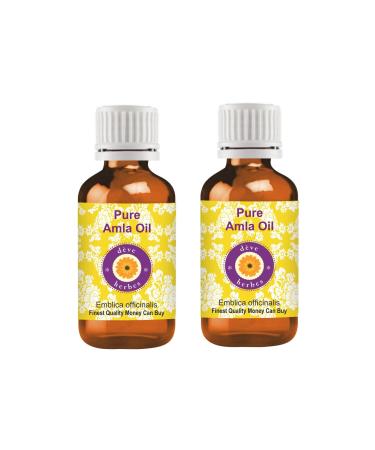 Deve Herbes Pure Amla Oil (Emblica officinalis) Natural Therapeutic Grade (Pack of Two) 100ml X 2 (6.76 oz)