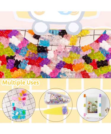 LYroo Kawaii Gummy Bear Charms - Resin 3D Flatback Charms for Nail Art & Slime - Buy Online on GoSupps.com