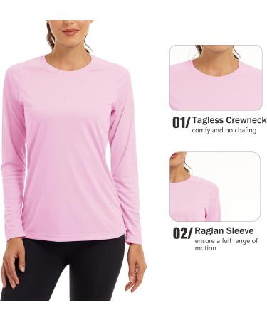 Buy Magcomsen Ladies Long-Sleeved UV Protection Quick-Drying Outdoor Shirt - UPF 50+ Sport T-Shirt for Hiking & Running - Light Summer Functional Wear - Buy Online on GoSupps.com