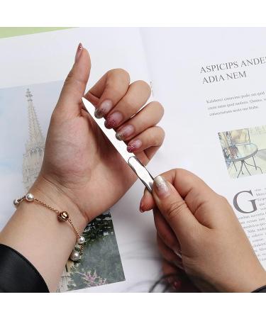 Stainless Steel Nail File Set | Double-Sided Nail File Buffer for Smoother Nails | Manicure & Pedicure Tool for Men and Women - Buy Online on GoSupps.com