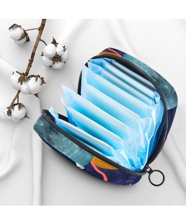 Cosmic Starry Sky Planet Balloon Sanitary Napkins Storage Bag | Portable Menstrual Cup Pocket with Zip for Teens & Women - Color 1 - Buy Online on GoSupps.com