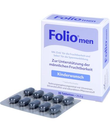 Folio men tablets to support male fertility - 30 Tablet - Buy Online on GoSupps.com