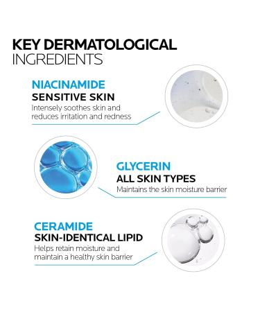 La Roche-Posay Face Moisturizer Toleriane Sensitive Face Cream with Niacinamide and Ceramides for Normal to Combination Skin Sensitive Skin Alcohol Free Fragrance Free 40mL (Packaging May Vary) UV SPF 30 - Buy Online on GoSupps.com