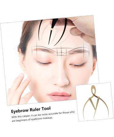 Mipcase 1pc Eyebrow Positioning Ruler Makeup Stamp Eyebrow Tools Eyebrow Ruler Tool Template Ruler Shaping 16.5x5.4cm Golden - Buy Online on GoSupps.com