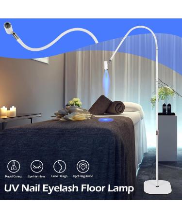 HUATOL LED Light for Lash Extensions - Adjustable Lash Lamp for Artists & Nail Techs Gel Curing Light with Foot Pedal & Goggles (White - Buy Online on GoSupps.com