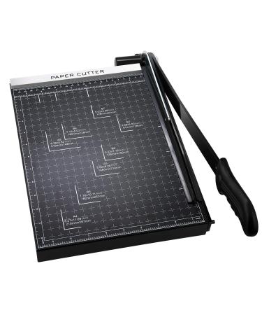 Paper Trimmer Craft Paper Cutter: 4 Style Multi-Function Scrapbooking Tool  with Dial Blades of Straight,Wave,Dotted,Perforated,Creasing for Cutting
