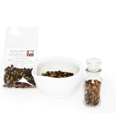  Feine W rze Marrakesch Coloured Complete Pepper Mill for Black Pepper White Pepper Pepper Green Turmeric Pepper Specialty Piper Nigrum 20 g - Buy Online on GoSupps.com