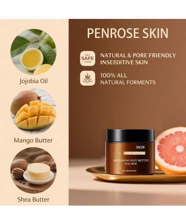Scented Body Butter for Men - 150g Moisturizing Body Care Cream | Natural Nourishing Lotion for Men | Professionals Travelers Fathers Husbands Boyfriends Morning Routine - Buy Online on GoSupps.com
