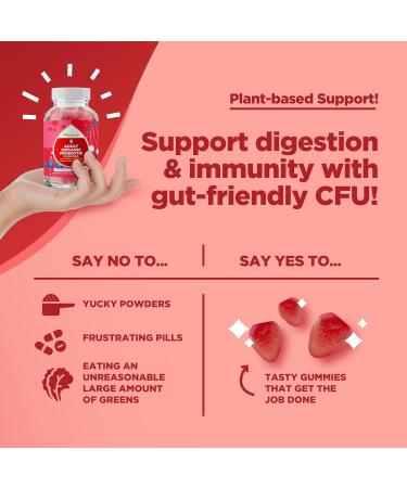 Healthy Gut Probiotic Gummies for Adults - Organic Probiotics for Gut Health Upset Stomach Relief and Immune Support - Digestive Health Chewable Probiotic Gummies for Women and Men - 5 Billion CFU - Buy Online on GoSupps.com