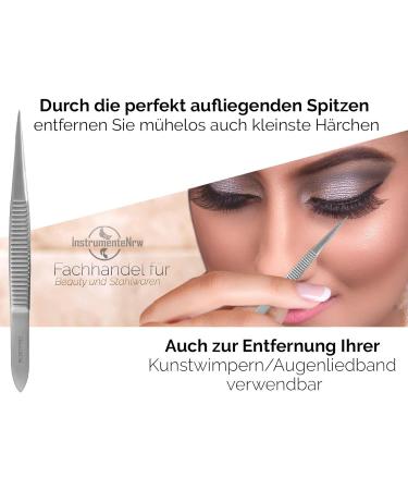 Professional Eyebrow Tweezers Set - Slanted Pointed & Straight Tweezers with Case | Best for Precision Grooming & Hair Removal - Buy Online on GoSupps.com