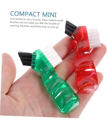 Homsfou 4-in-1 Multifunction Denture Brush Set - Oral Care Toothbrush for Prosthesis Cleaning - Mini Micro Brushes - Household Cleaner - 1 Pack Assorted Colors - Buy Online on GoSupps.com