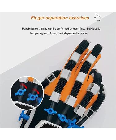 Stroke Hemiplegia Finger Rehabilitation Trainer - Robot Gloves for Hand Function Recovery (Left Medium) | International Shipping Available - Buy Online on GoSupps.com