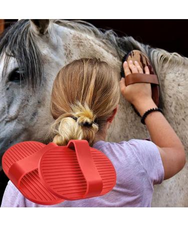 Pet Shampoo Bath Brush Horse Wellness Massage Curry Comb Soothing Massage Rubber Comb for Horse Grooming Care - Buy Online on GoSupps.com