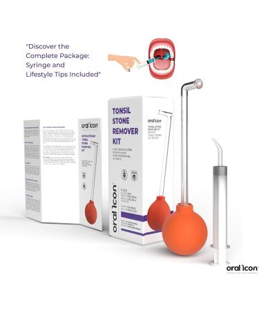 Oral Icon Kit - Remove Almond Stones in 1 Minute | Medical Quality BPA-Free & Glass-Free | Fresh Breath Solution - Buy Online on GoSupps.com