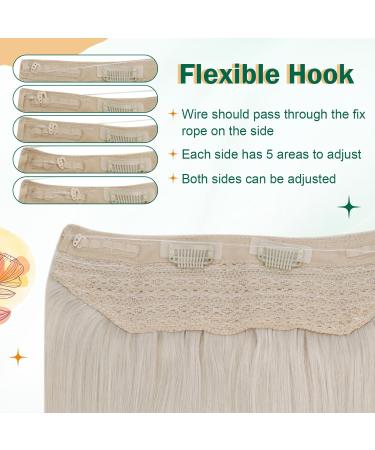 Easyouth White Blonde Fish Line Hair Extensions 12 Inch 70g Remy Human Hair #800(#1000) - Buy Online on GoSupps.com