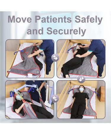 Universal Full Body Hoyer Lift Sling 500lbs Weight Capacity  - Size L - Gray - Buy Online on GoSupps.com