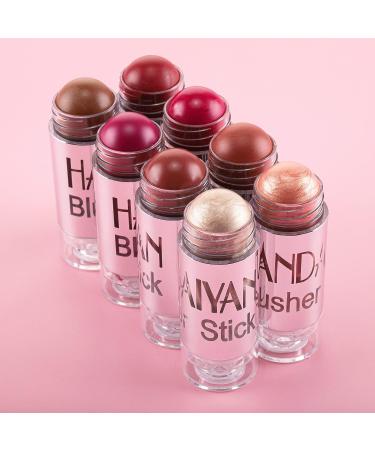 DELISOUL 8 Colors Cream Blush Highlighter Contour Stick Palette - Long Lasting Makeup Set - Buy Online on GoSupps.com