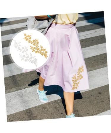 Operitacx 8 Pcs Vine Leaves Cloth Sticker Sew on Patch Kids Tiara Lace Headdress Diy Accessories Clothing Long Assorted Colorx4pcs 26X10.5X0.1CMx4pcs - Buy Online on GoSupps.com