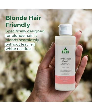 BORN Naturals Dry Shampoo for Blonde Hair - Sulfate-Free Natural Ingredients - Absorbs Oil Dirt & Grease - Adds Volume & Texture - Waterless Dry Shampoo Powder Clean Scalp Tropical Scent 118ml - Buy Online on GoSupps.com