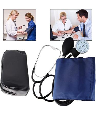 Multibao Manual Arm Blood Pressure Monitor with Dual Head Stethoscope - Aneroid Sphygmomanometer in Blue Black for Emergency Service and Doctor Consultation - Buy Online on GoSupps.com