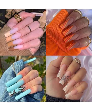 SWETIDY 200PCS XXL Clear Square Nail Tips for Acrylic Nails - Professional Set for Nail Salon and DIY Nail Art - Buy Online on GoSupps.com