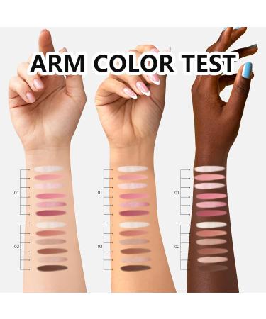 BrilliantDay Rouge palette in 6 colors blush powder blush palette durable smudgeproof not tested on animals contouring palette concealer palette for daily facial cosmetics makeup 1606 colors - Buy Online on GoSupps.com