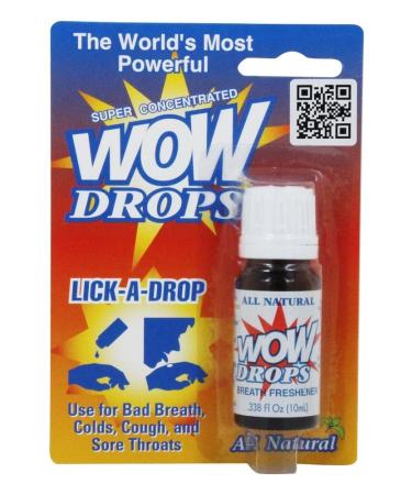 Wow Lick A Drops Breath Freshener, Peppermint, 0.34 oz (pack of 1 - Buy Online on GoSupps.com