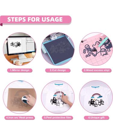 HTVRONT Glitter HTV Heat Transfer Vinyl Bundle - 12 Rolls | 10 x 5' Iron On Vinyl for Cricut & Cameo | Easy Cut & Weed Heat Transfer Vinyl - Buy Online on GoSupps.com