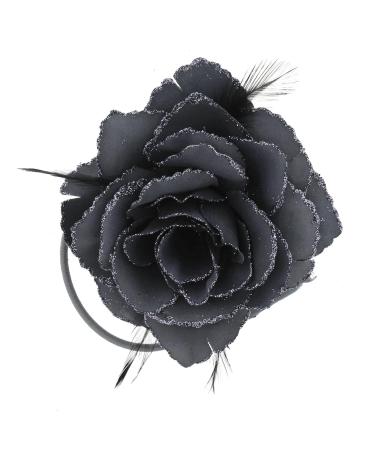 Topkids Rose Flower Hair Clip for Women & Girls | Gray Accessory for Weddings Proms & Special Occasions - Buy Online on GoSupps.com