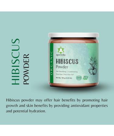 Organic Hibiscus Powder (SABDARIFFA)100% Pure, Natural and Organic For Hair, Skin and Health 5.29 Oz / 150g Pack of 1 - Buy Online on GoSupps.com