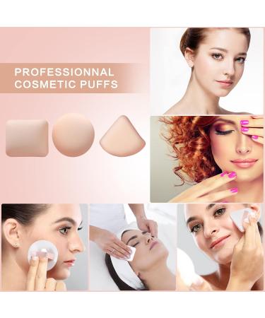 Unaone 3 Pieces Powder Puff Set - Makeup Sponge Foundation & Loose Powder Applicator Dry/Wet Air Cushion Puff Beauty Tools with Storage Case - Pink - Buy Online on GoSupps.com