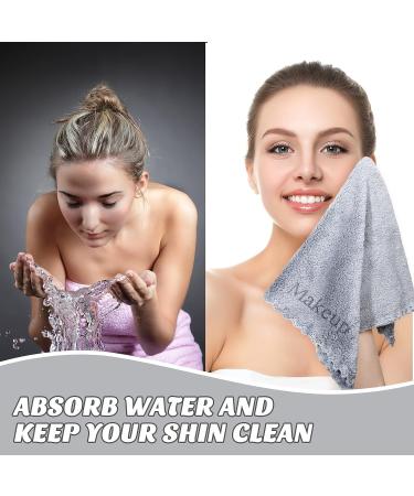 MIXWEER 30 Pcs Reusable Makeup Remover Towels Set - Soft Coral Fleece Cloths for Newborns & Infants - Absorbent & Quick Drying - 12'' x 12'' (Black Gray) - Buy Online on GoSupps.com