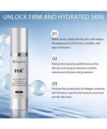 HACIRFE HA Rejuvenating Hydrator Hyaluronic Acid Serum for Face Deep Hydrating Serum Made with Niacinamide and Ceramides - Buy Online on GoSupps.com
