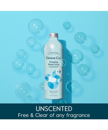 Grove Co. Hydrating Foaming Hand Soap Refills - 2 x 12 Oz (Pack of 2) | Fragrance-Free, Moisturizing, Cruelty-Free, Free of Plastic & Parabens - Buy Online on GoSupps.com