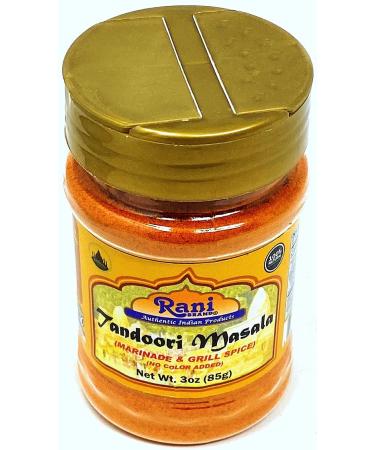 Rani Tandoori Masala 3oz PET Jar | Salt Free, Vegan, NON-GMO | Indian 11-Spice Blend | Gluten Friendly | Natural Colors | Indian Origin - Buy Online on GoSupps.com