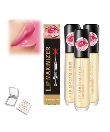 MiZuH Lip Plumper Vitamin E Lip Maximizer Hyaluronic Lip Plumper for Moisturize Plumping Lip Oil Lip Enhancer Plumper Lip Care Serum (Color : 3pcs Size : 1)