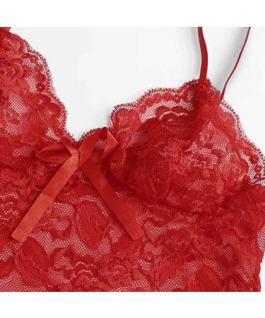 Sexy Lace Women's 2-Piece Lingerie Set - Red-02, 3X-Large - Buy Online on GoSupps.com