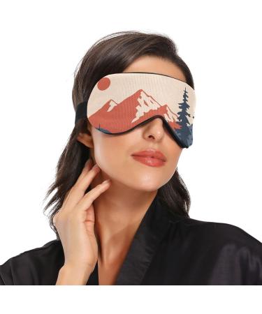 Haskirky Light Blocking Eye Mask Breathable and Adjustable Adult Men and Women Travel on Business Trips Yoga Meditation Light Smooth Comfortable Eye Mask Office Deep Sleep Goodies Mountain Landscap - Buy Online on GoSupps.com