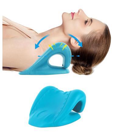 Betovine neck-shoulder massage pillows neck and shoulder relaxers cervical spine traction device to relieve the neck and shoulder tiredness and pain blue ...
