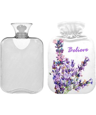 Buy Naanle Lavender Flower Hot Water Bottle - 2L for Back Pain Relief & Cold Therapy | International Shipping Available - Buy Online on GoSupps.com