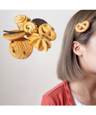 Sttiafay 7Pack Cookies Pattern Hair Clips for Women and Girls - Fun Cartoon Hairpins for Styling Salon - Hair Accessories - Buy Online on GoSupps.com