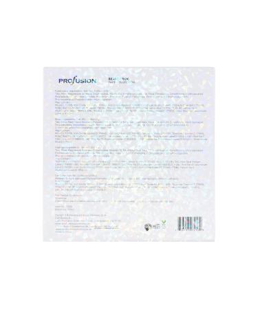 Profusion Cosmetics White Crystals Beauty Box Makeup Shades Lip Gloss & Brushes | Perfect Gift for Makeup Lovers - Buy Online on GoSupps.com
